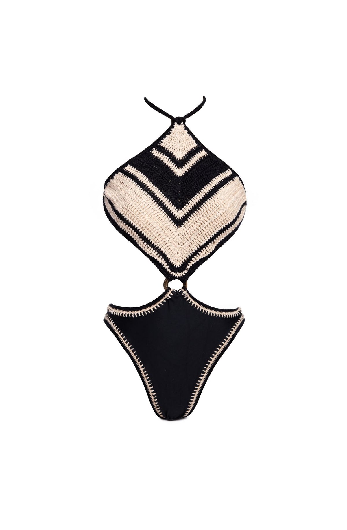 AREIA One Piece — Black & Off-White