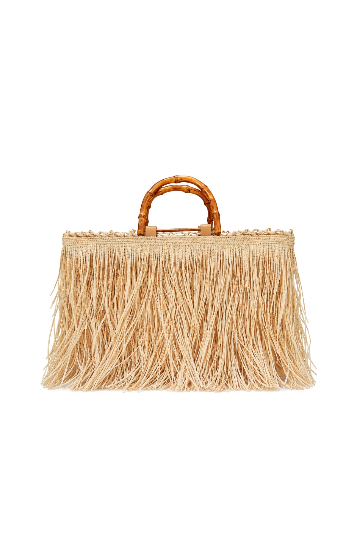 Buriti Raffia Fringe Tote