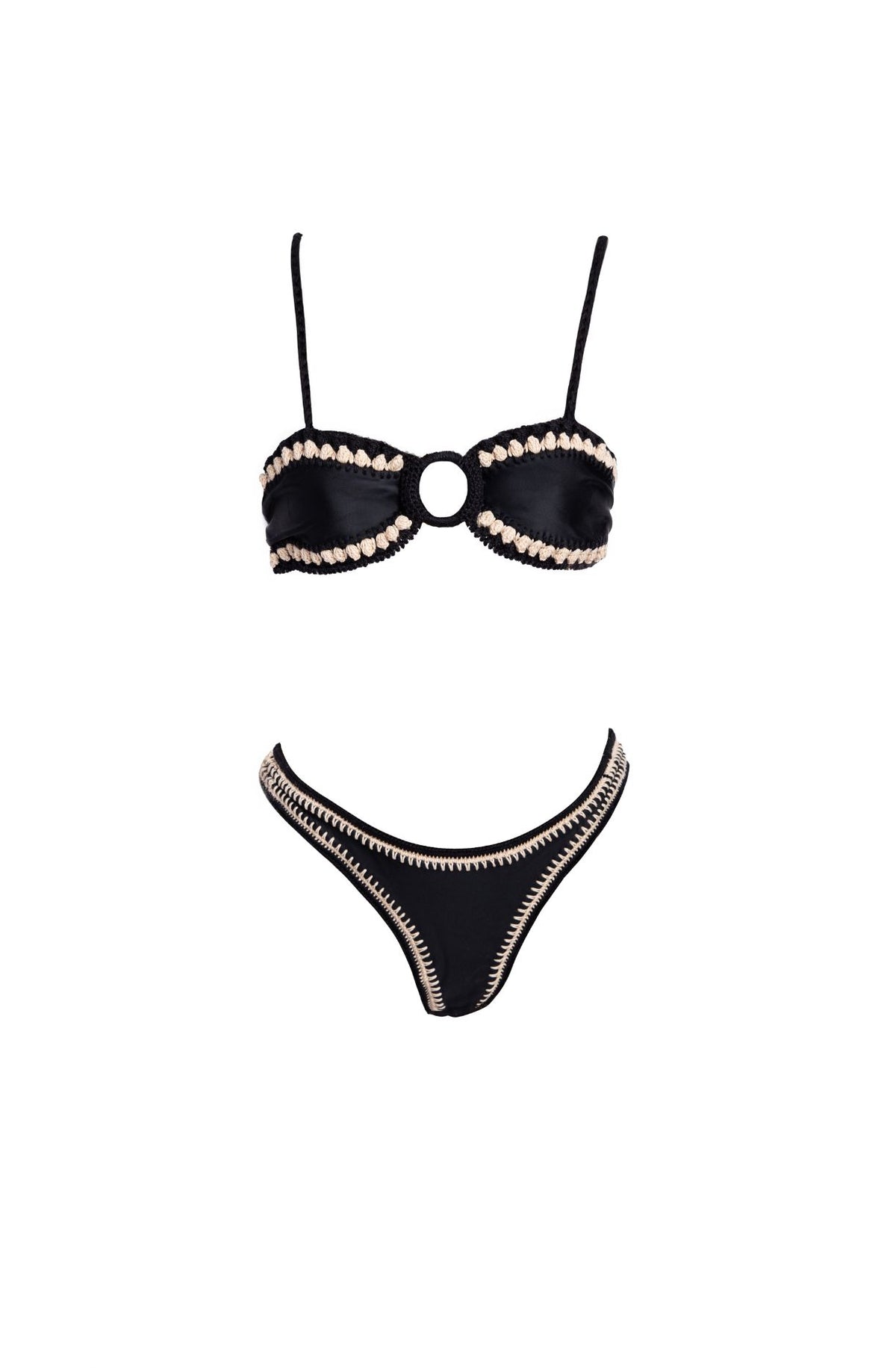 AREIA Bikini — Black & Off-White